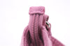 Authentic Salvatore Ferragamo PARFUMS Gancini Hand Bag Purse Nylon Pink 0542F