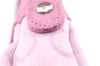 Authentic Salvatore Ferragamo PARFUMS Gancini Hand Bag Purse Nylon Pink 0542F
