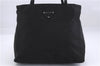 Authentic PRADA Nylon Tessuto Hand Tote Bag Purse Black 0543E
