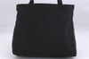 Authentic PRADA Nylon Tessuto Hand Tote Bag Purse Black 0543E
