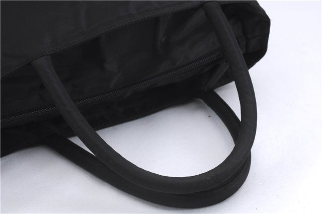 Authentic PRADA Nylon Tessuto Hand Tote Bag Purse Black 0543E
