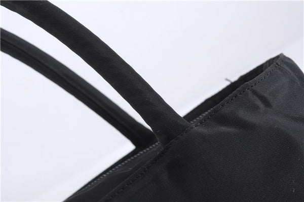 Authentic PRADA Nylon Tessuto Hand Tote Bag Purse Black 0543E