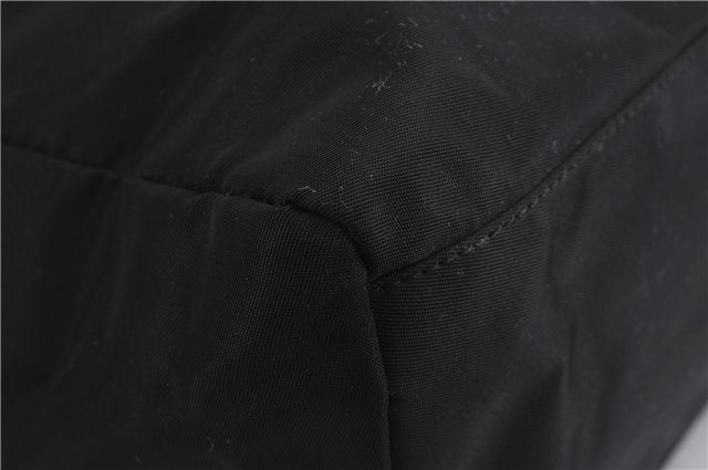 Authentic PRADA Nylon Tessuto Hand Tote Bag Purse Black 0543E