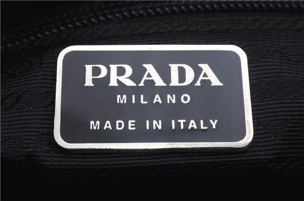 Authentic PRADA Nylon Tessuto Hand Tote Bag Purse Black 0543E