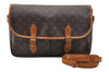 Authentic Louis Vuitton Monogram Gibeciere GM Shoulder Bag M42246 Junk 0543I