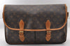 Authentic Louis Vuitton Monogram Gibeciere GM Shoulder Bag M42246 Junk 0543I