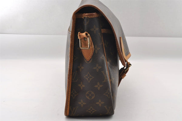 Authentic Louis Vuitton Monogram Gibeciere GM Shoulder Bag M42246 Junk 0543I