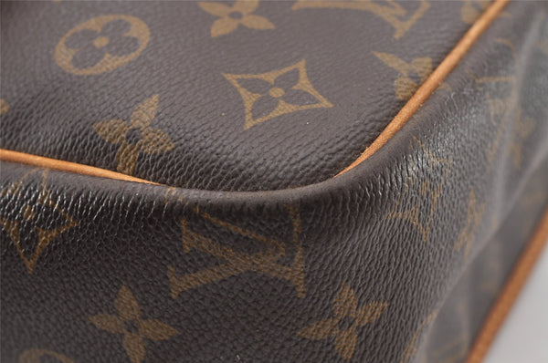 Authentic Louis Vuitton Monogram Gibeciere GM Shoulder Bag M42246 Junk 0543I