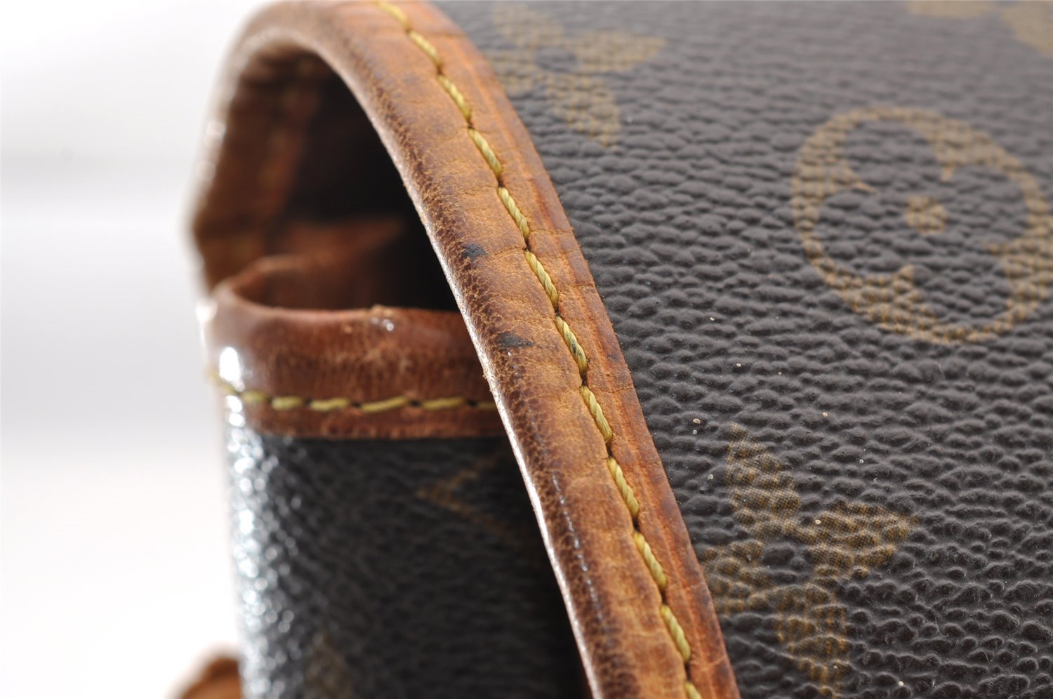 Authentic Louis Vuitton Monogram Gibeciere GM Shoulder Bag M42246 Junk 0543I