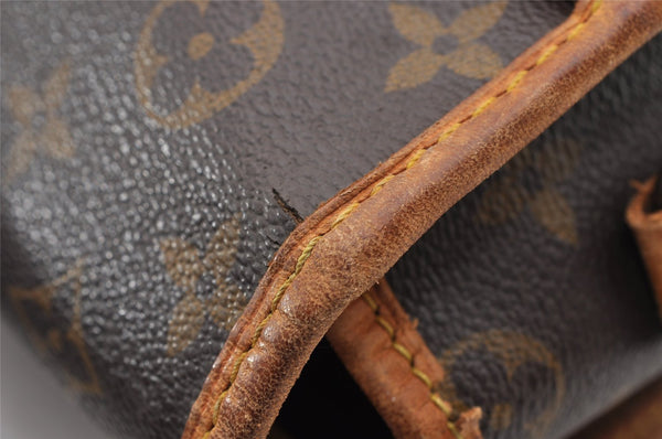 Authentic Louis Vuitton Monogram Gibeciere GM Shoulder Bag M42246 Junk 0543I