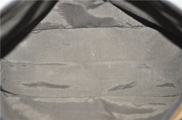 Authentic GUCCI Hand Bag Pouch Purse GG Canvas Leather 07198 Brown 0545E