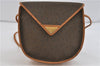 Authentic YVES SAINT LAURENT Shoulder Cross Body Bag PVC Leather Brown 0546D