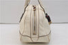 Authentic GUCCI Princy Ribbon Shoulder Hand Bag Leather 161720 Ivory 0547E
