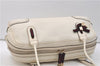 Authentic GUCCI Princy Ribbon Shoulder Hand Bag Leather 161720 Ivory 0547E