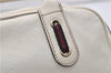 Authentic GUCCI Princy Ribbon Shoulder Hand Bag Leather 161720 Ivory 0547E