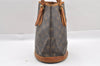 Authentic Louis Vuitton Monogram Bucket PM Shoulder Tote Bag M42238 Junk 0547I
