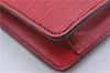 Authentic Louis Vuitton Epi Montaigne 27 Clutch Bag Red M52657 LV 0548D