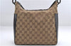 Authentic GUCCI Shoulder Hand Bag Purse GG Canvas Leather 0013766 Brown 0548E
