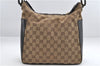 Authentic GUCCI Shoulder Hand Bag Purse GG Canvas Leather 0013766 Brown 0548E