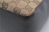 Authentic GUCCI Shoulder Hand Bag Purse GG Canvas Leather 0013766 Brown 0548E