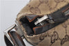 Authentic GUCCI Shoulder Hand Bag Purse GG Canvas Leather 0013766 Brown 0548E
