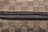 Authentic GUCCI Shoulder Hand Bag Purse GG Canvas Leather 0013766 Brown 0548E