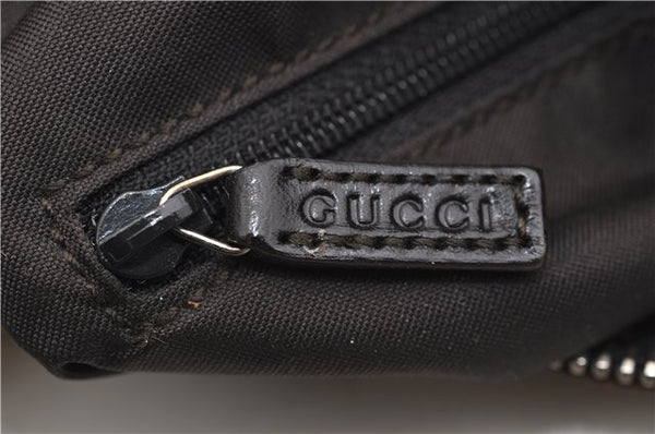 Authentic GUCCI Shoulder Hand Bag Purse GG Canvas Leather 0013766 Brown 0548E