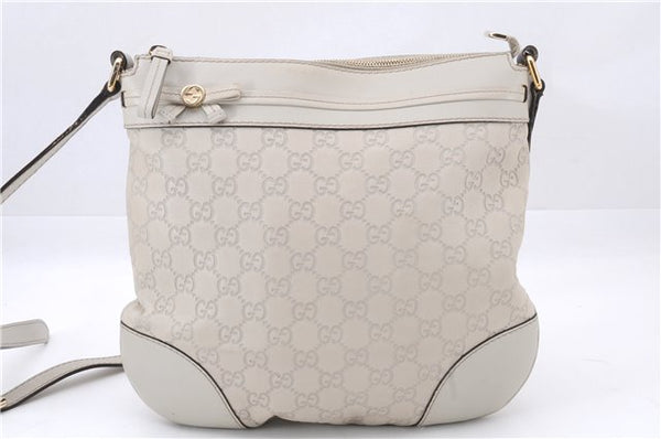 Authentic GUCCI Mayfair Guccissima GG Leather Shoulder Bag 257065 Ivory 0549E