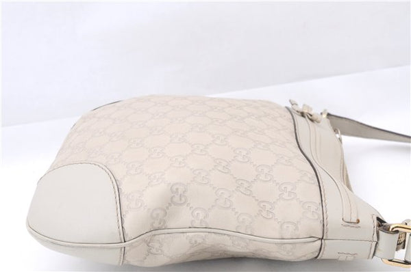 Authentic GUCCI Mayfair Guccissima GG Leather Shoulder Bag 257065 Ivory 0549E
