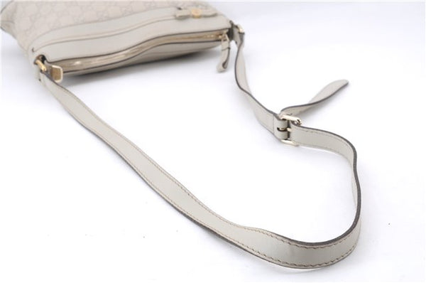 Authentic GUCCI Mayfair Guccissima GG Leather Shoulder Bag 257065 Ivory 0549E