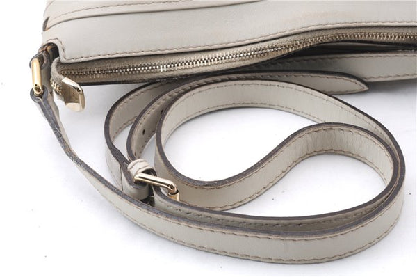 Authentic GUCCI Mayfair Guccissima GG Leather Shoulder Bag 257065 Ivory 0549E