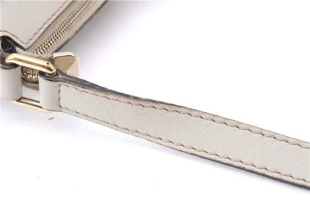 Authentic GUCCI Mayfair Guccissima GG Leather Shoulder Bag 257065 Ivory 0549E