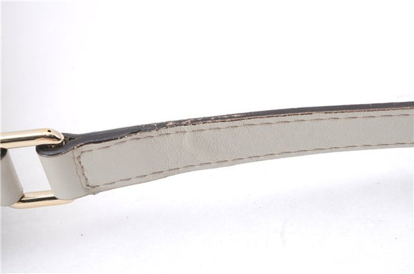 Authentic GUCCI Mayfair Guccissima GG Leather Shoulder Bag 257065 Ivory 0549E