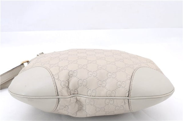 Authentic GUCCI Mayfair Guccissima GG Leather Shoulder Bag 257065 Ivory 0549E