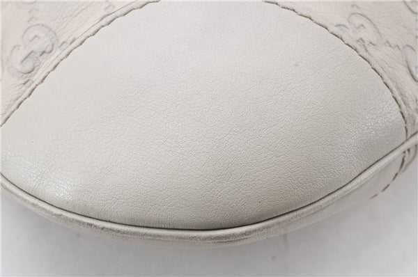 Authentic GUCCI Mayfair Guccissima GG Leather Shoulder Bag 257065 Ivory 0549E