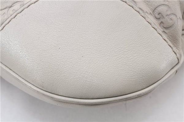 Authentic GUCCI Mayfair Guccissima GG Leather Shoulder Bag 257065 Ivory 0549E