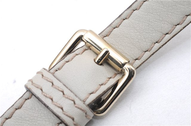 Authentic GUCCI Mayfair Guccissima GG Leather Shoulder Bag 257065 Ivory 0549E