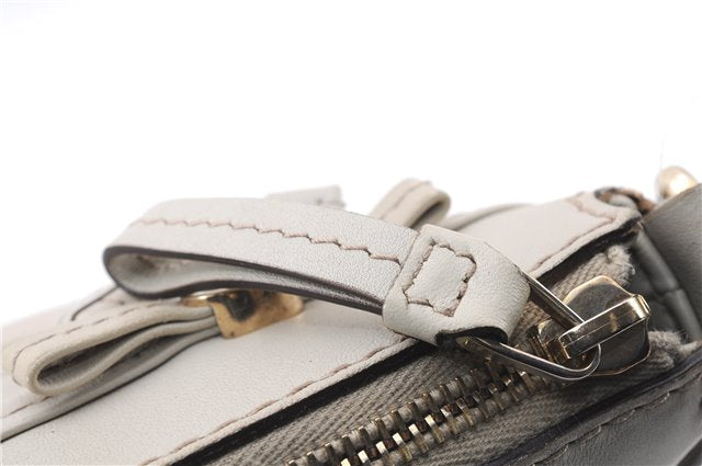 Authentic GUCCI Mayfair Guccissima GG Leather Shoulder Bag 257065 Ivory 0549E