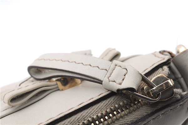 Authentic GUCCI Mayfair Guccissima GG Leather Shoulder Bag 257065 Ivory 0549E