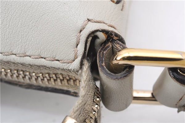 Authentic GUCCI Mayfair Guccissima GG Leather Shoulder Bag 257065 Ivory 0549E