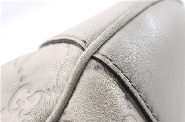 Authentic GUCCI Mayfair Guccissima GG Leather Shoulder Bag 257065 Ivory 0549E