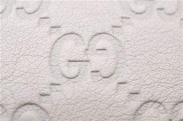 Authentic GUCCI Mayfair Guccissima GG Leather Shoulder Bag 257065 Ivory 0549E
