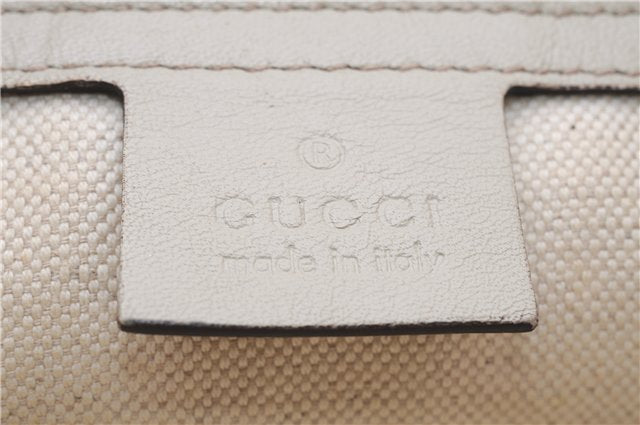 Authentic GUCCI Mayfair Guccissima GG Leather Shoulder Bag 257065 Ivory 0549E