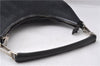 Authentic GUCCI Hand Shoulder Bag Purse GG Canvas Leather 0000602 Black 0553D