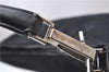 Authentic GUCCI Hand Shoulder Bag Purse GG Canvas Leather 0000602 Black 0553D