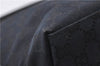 Authentic GUCCI Hand Shoulder Bag Purse GG Canvas Leather 0000602 Black 0553D