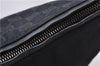Authentic GUCCI Hand Shoulder Bag Purse GG Canvas Leather 0000602 Black 0553D