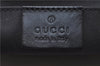 Authentic GUCCI Hand Shoulder Bag Purse GG Canvas Leather 0000602 Black 0553D