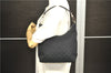 Authentic GUCCI Hand Shoulder Bag Purse GG Canvas Leather 0000602 Black 0553D