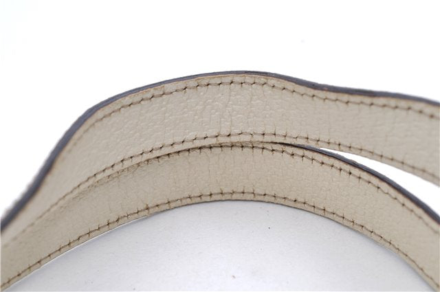 Authentic GUCCI Shoulder Hand Bag GG Canvas Leather 152458 Brown White 0555E